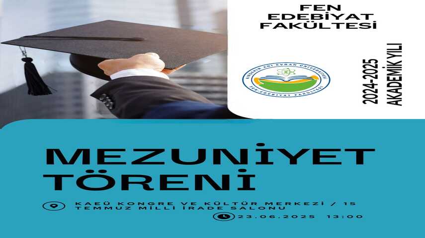 2024-2025 Akademik Yılı Mezuniyet Töreni